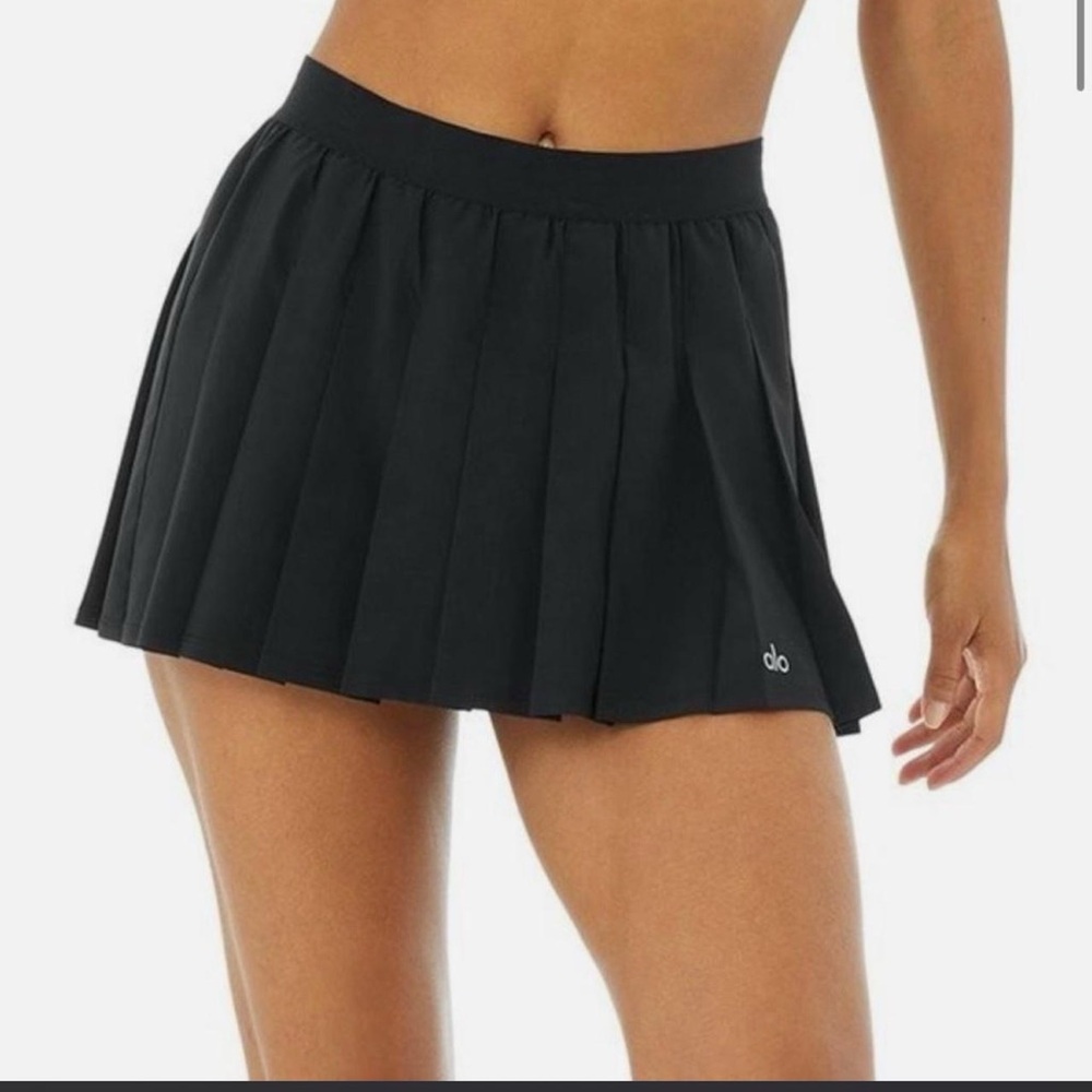 ALO Yoga Black Tennis  Mini Skirt Size S